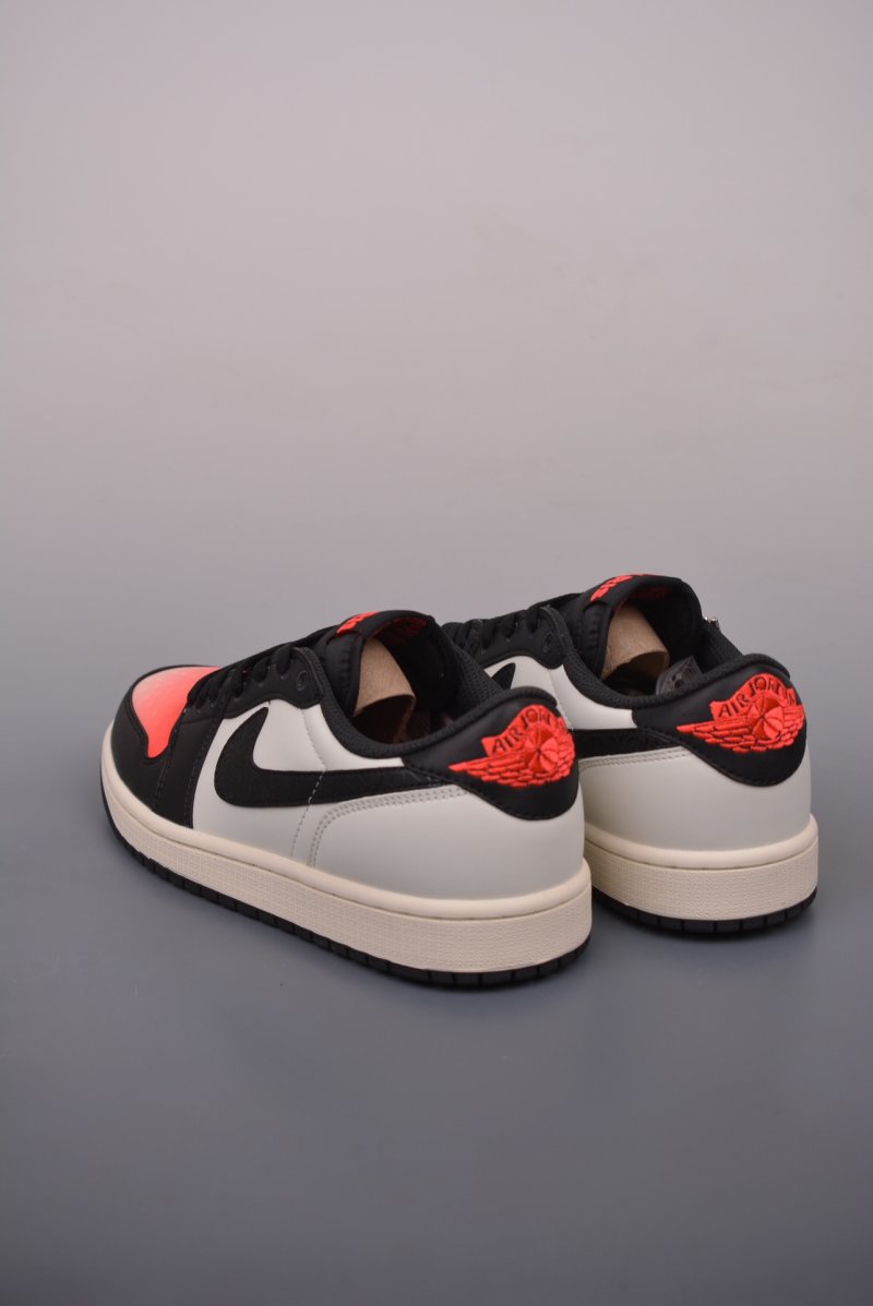 Air Jordan 1 Low 'Black / Red Gradient' view