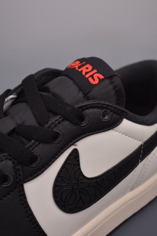 Air Jordan 1 Low 'Black / Red Gradient' view 7