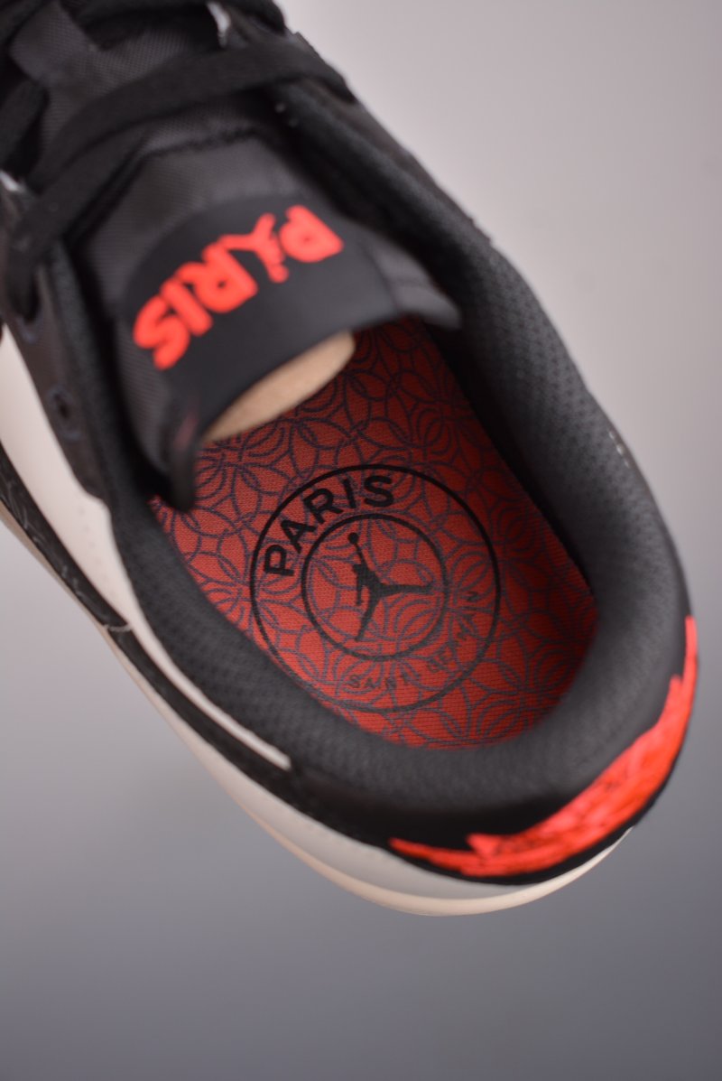Air Jordan 1 Low 'Black / Red Gradient' view