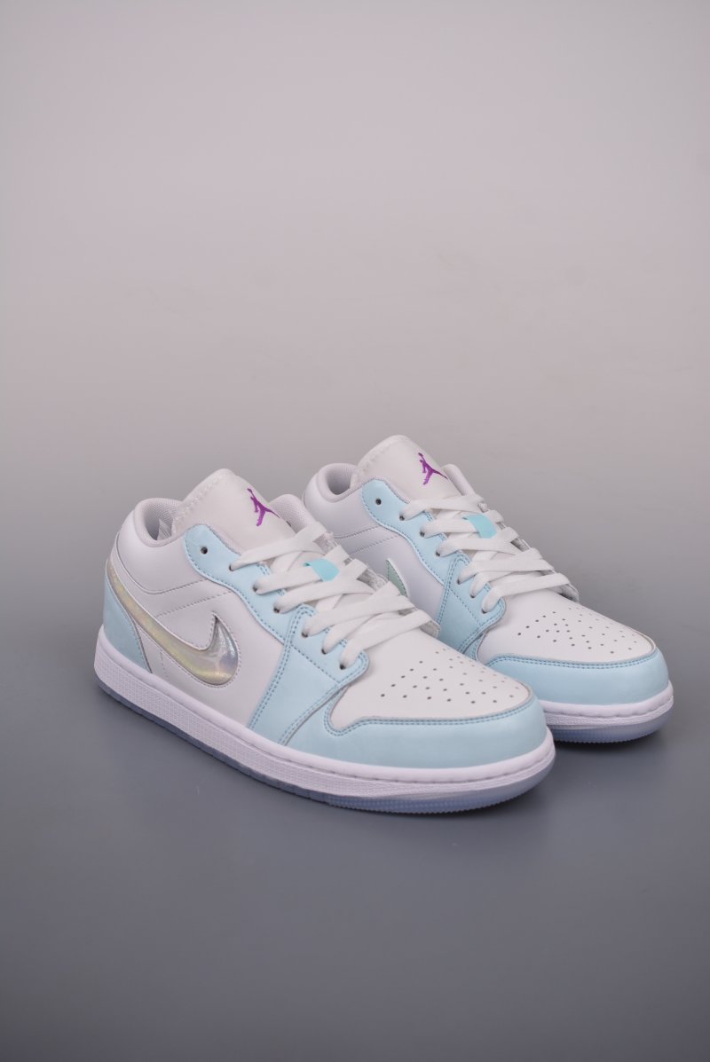 Air Jordan 1 Low 'White / Blue Quicksand'