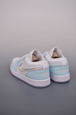 Air Jordan 1 Low 'White / Blue Quicksand' view 2