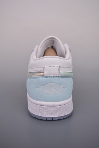 Air Jordan 1 Low 'White / Blue Quicksand' view 4