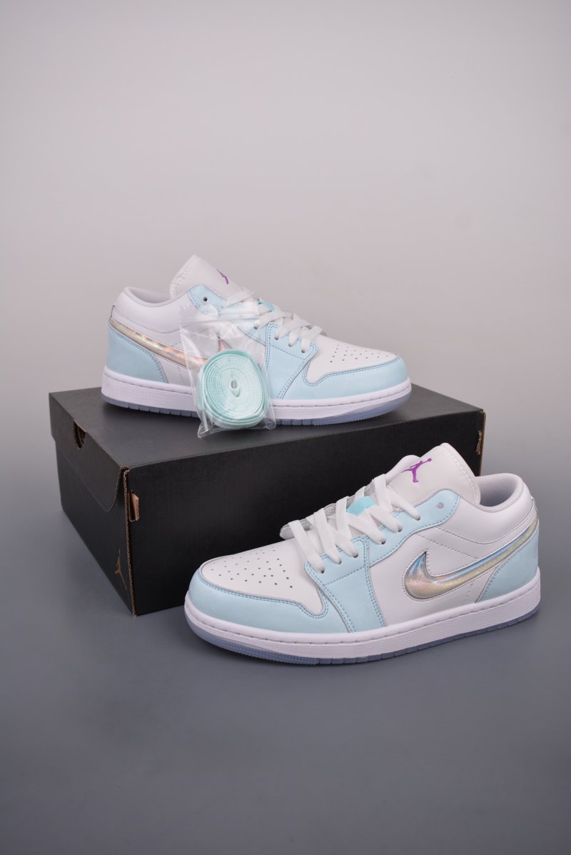 Air Jordan 1 Low 'White / Blue Quicksand' view