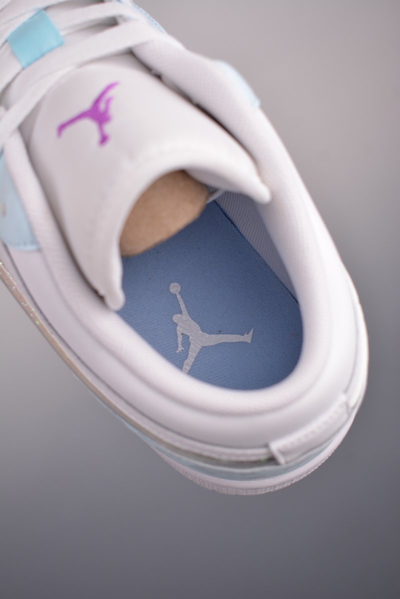 Air Jordan 1 Low 'White / Blue Quicksand' view