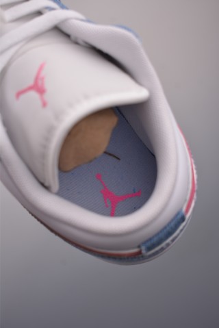 Air Jordan 1 Low 'Blue / Pink' view 9