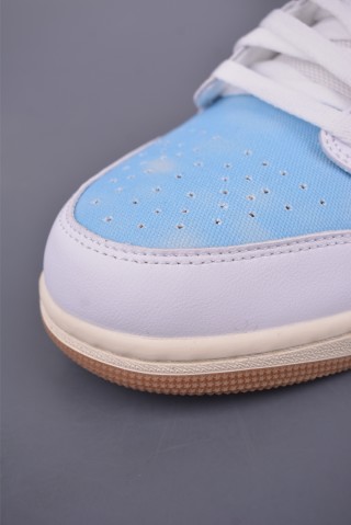 Air Jordan 1 Low 'Blue / White Denim' view 6