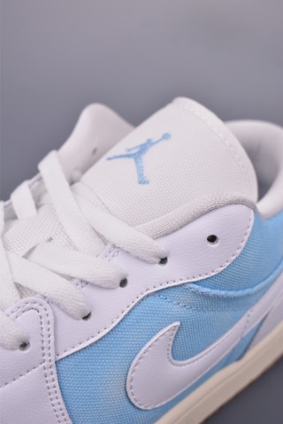 Air Jordan 1 Low 'Blue / White Denim' view 7