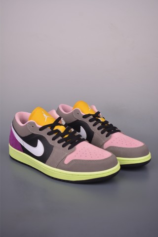 Air Jordan 1 Low 'Pink / Purple / Brown' view 1