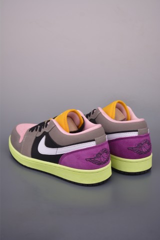 Air Jordan 1 Low 'Pink / Purple / Brown' view 2