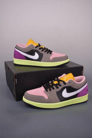 Air Jordan 1 Low 'Pink / Purple / Brown' view 5