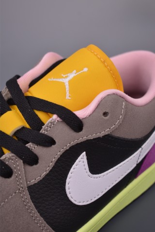 Air Jordan 1 Low 'Pink / Purple / Brown' view 7