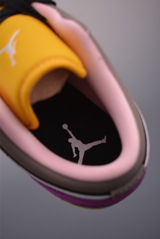 Air Jordan 1 Low 'Pink / Purple / Brown' view 9