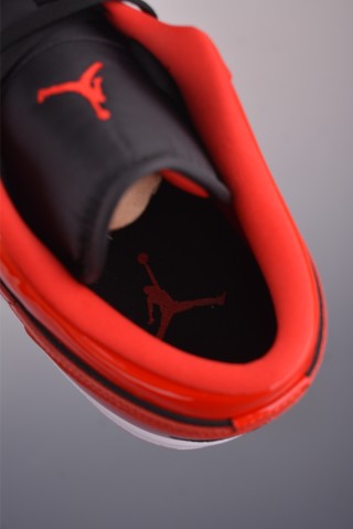 Air Jordan 1 Low 'Black / Red' view 9