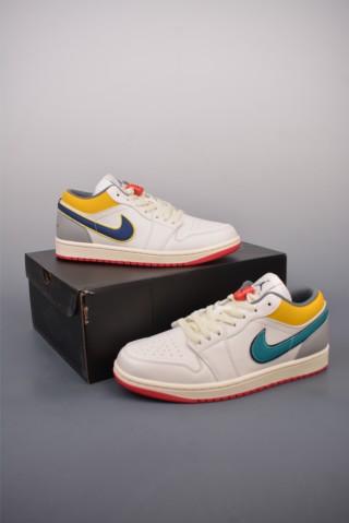 Air Jordan 1 Low 'White / Green' view 5