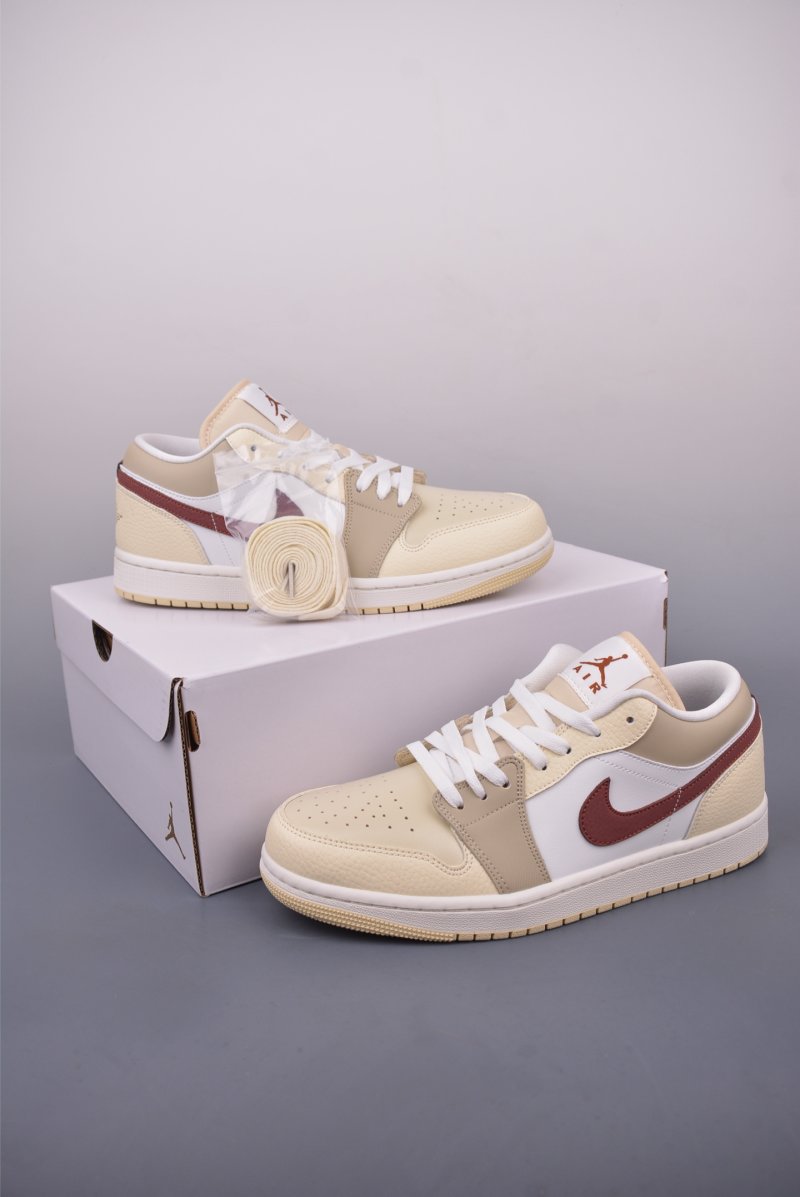 Air Jordan 1 Low 'Rice White / Red' view