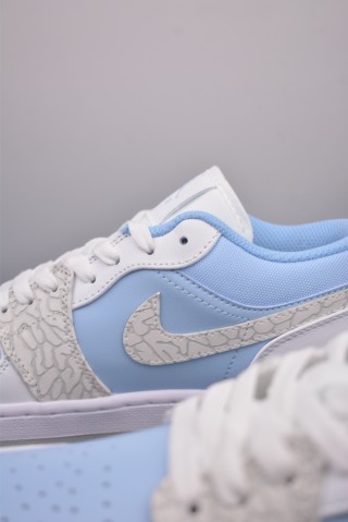 Air Jordan 1 Low 'White / Blue' view 8