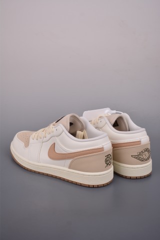 Air Jordan 1 Low 'White / Brown' view 2