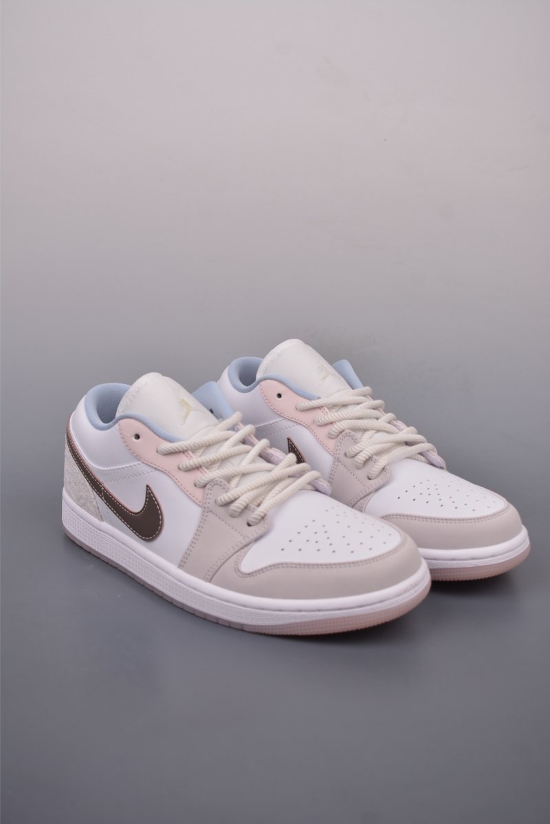 Air Jordan 1 Low 'White / Pink'