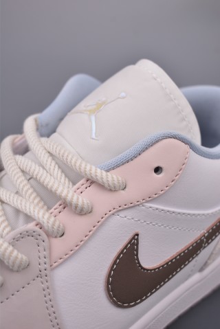 Air Jordan 1 Low 'White / Pink' view 7