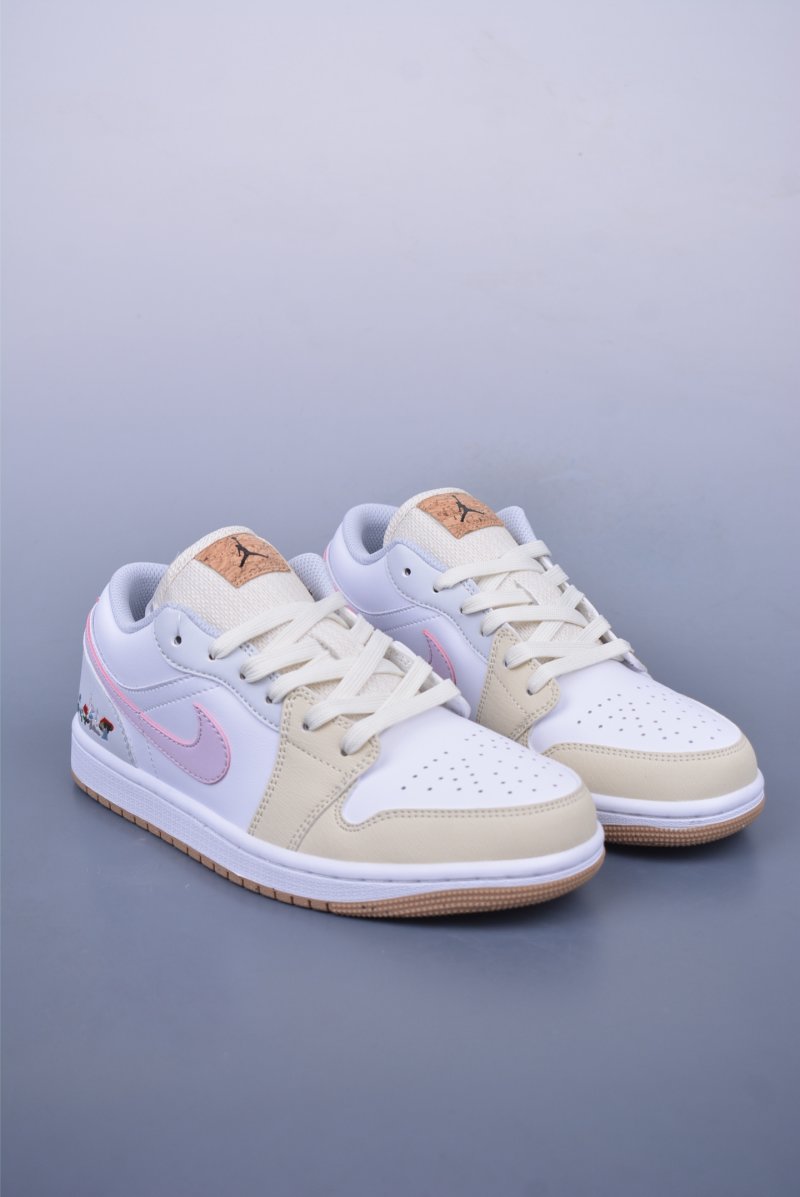 Air Jordan 1 Low 'White / Yellow / Purple'