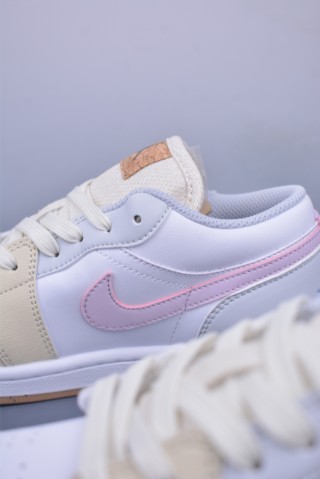 Air Jordan 1 Low 'White / Yellow / Purple' view 8