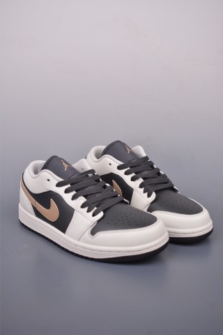 Air Jordan 1 Low 'Black / White / Brown' view 1