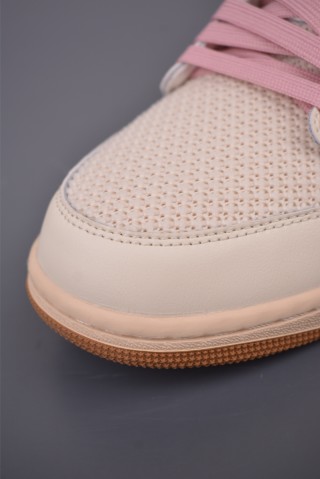Air Jordan 1 Low 'Rice White / Pink / Green' view 6