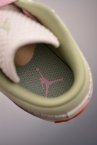 Air Jordan 1 Low 'Rice White / Pink / Green' view 9