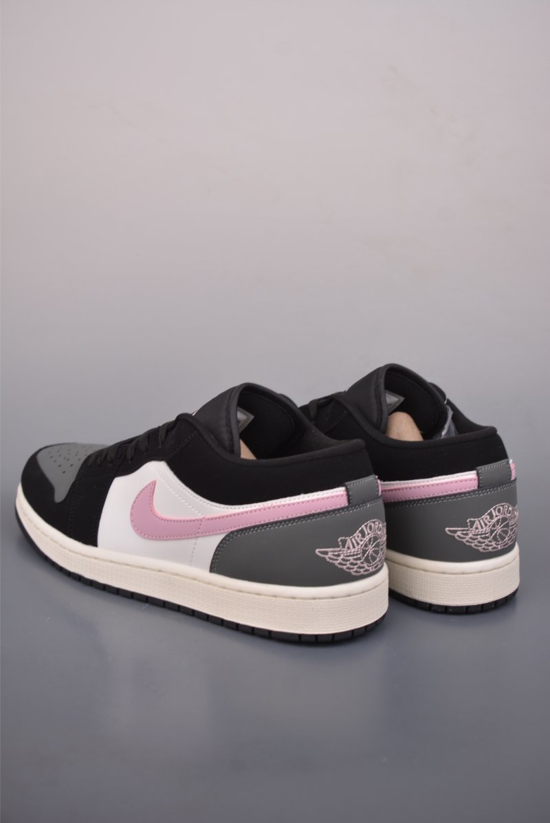 Air Jordan 1 Low 'Black / White / Pink' view