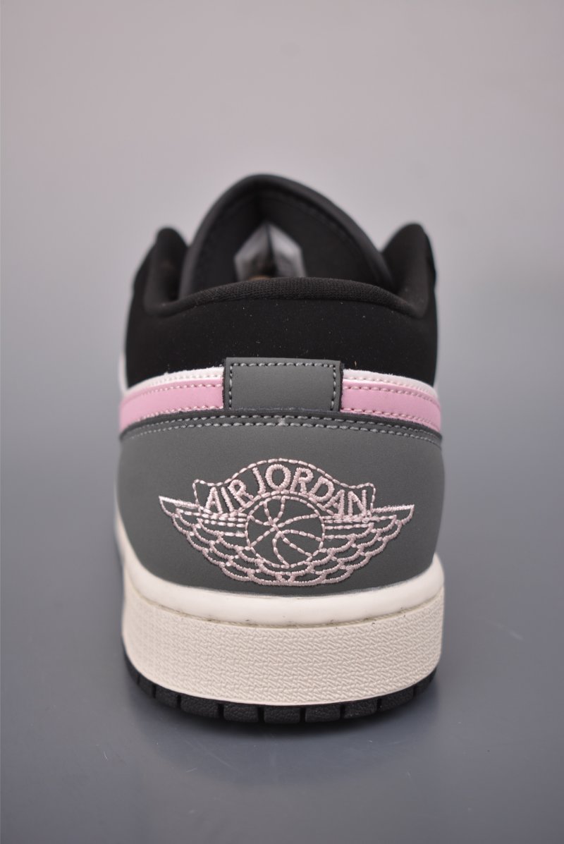 Air Jordan 1 Low 'Black / White / Pink' view