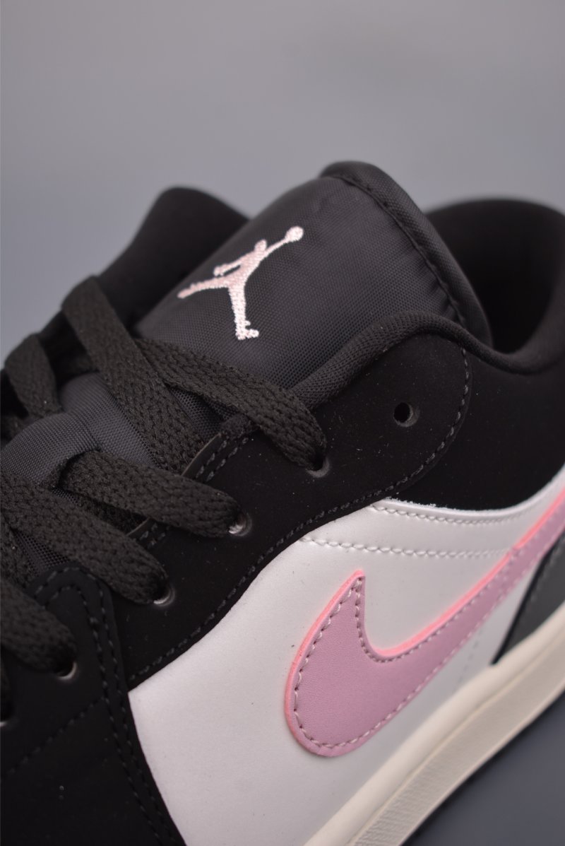 Air Jordan 1 Low 'Black / White / Pink' view