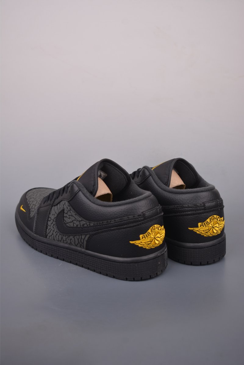 Air Jordan 1 Low 'Black / Gold' view