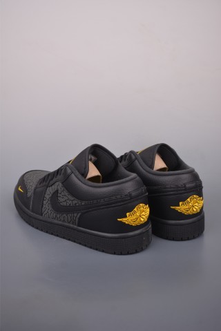Air Jordan 1 Low 'Black / Gold' view 2