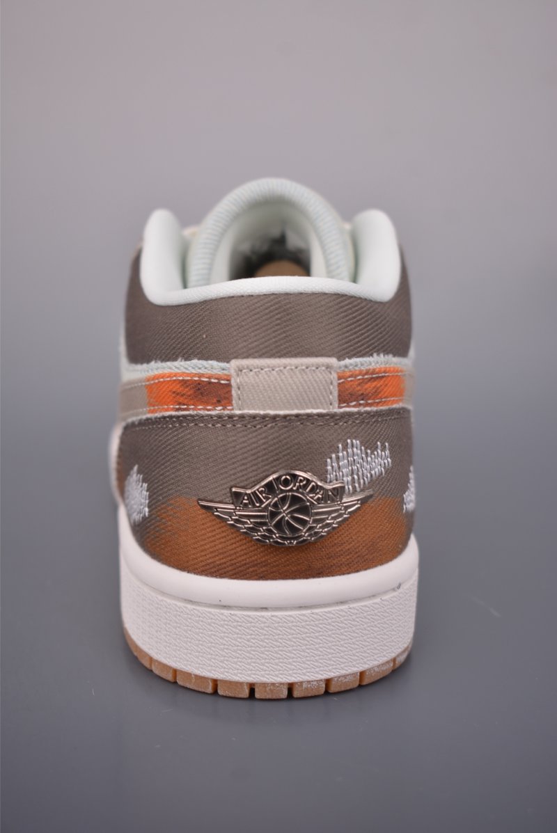 Air Jordan 1 Low 'Blue / Brown Canvas' view