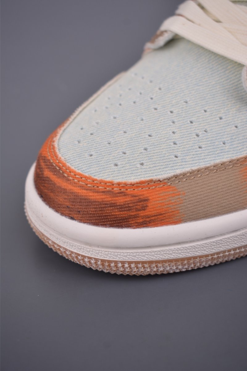Air Jordan 1 Low 'Blue / Brown Canvas' view