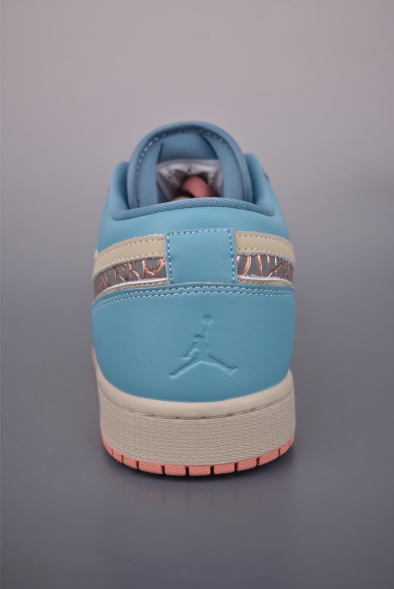 Air Jordan 1 Low 'Rice White / Blue / Pink' view
