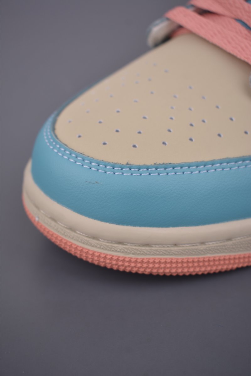 Air Jordan 1 Low 'Rice White / Blue / Pink' view