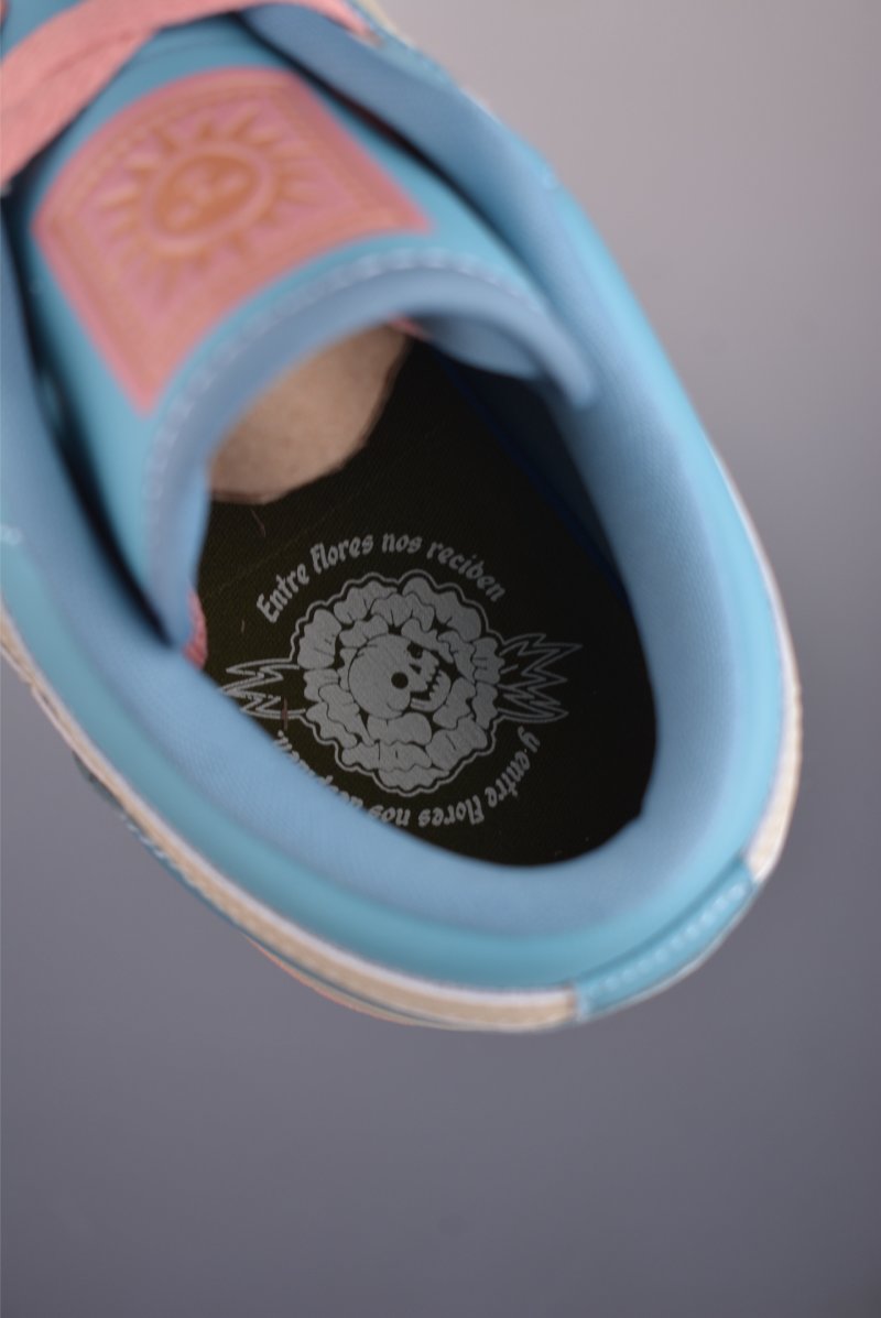 Air Jordan 1 Low 'Rice White / Blue / Pink' view