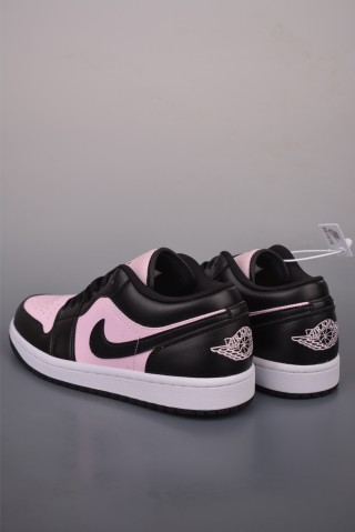 Air Jordan 1 Low 'Black / Pink' view 2
