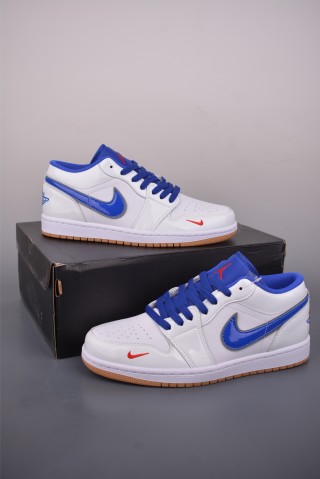 Air Jordan 1 Low 'White / Blue' view 5