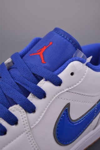 Air Jordan 1 Low 'White / Blue' view 7