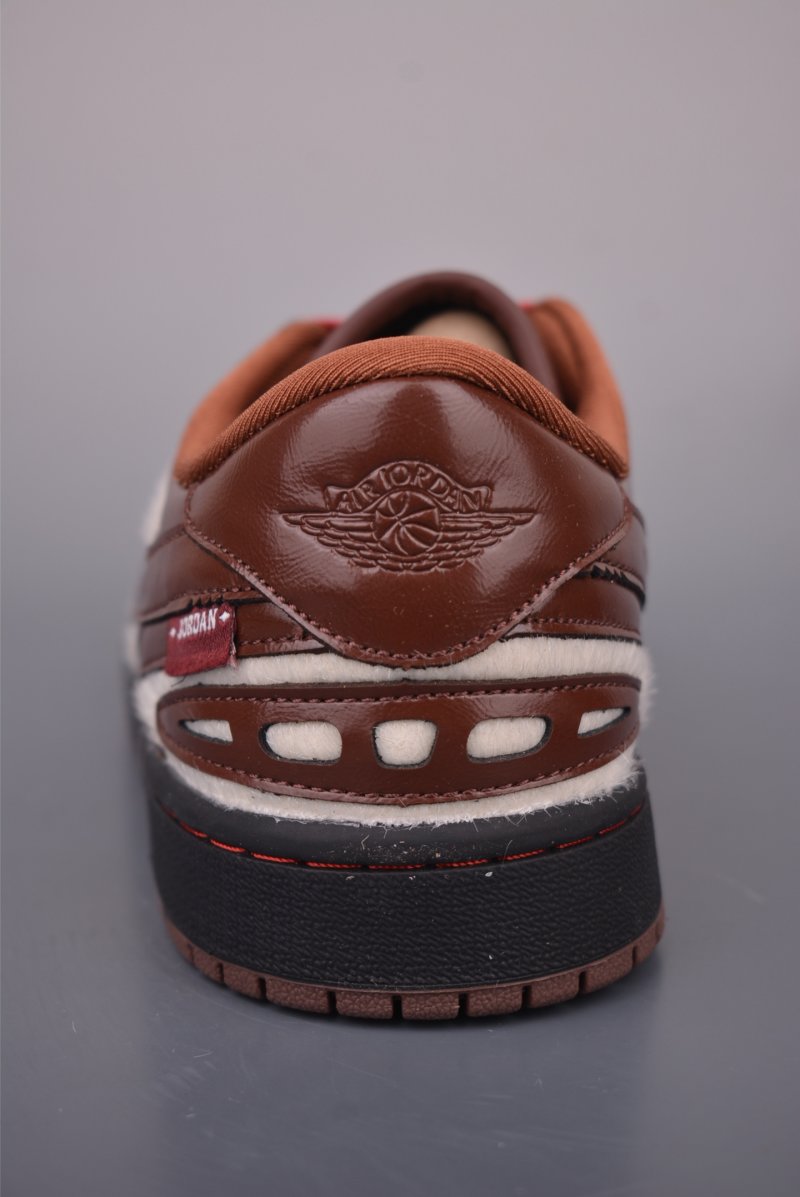 Air Jordan 1 Low 'White / Brown' view