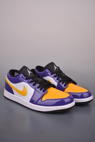 Air Jordan 1 Low 'Purple / Gold Lakers' view 1
