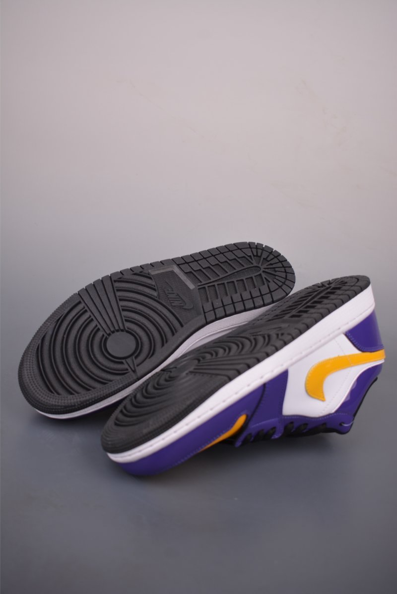 Air Jordan 1 Low 'Purple / Gold Lakers' view