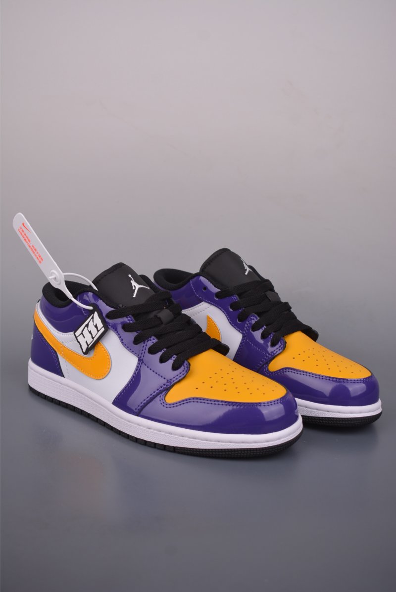 Air Jordan 1 Low 'Purple / Gold Lakers'