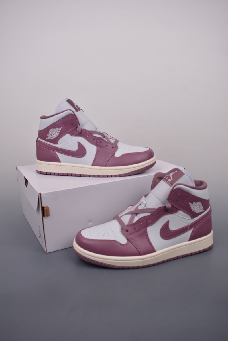 Air Jordan 1 Mid 'Bean Purple / Pink' view