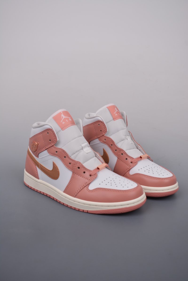 Air Jordan 1 Mid 'Rose Gold Pink'