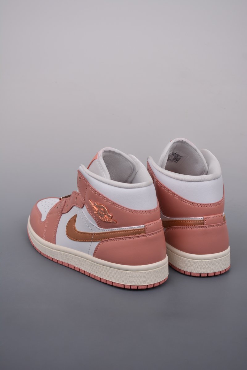 Air Jordan 1 Mid 'Rose Gold Pink' view