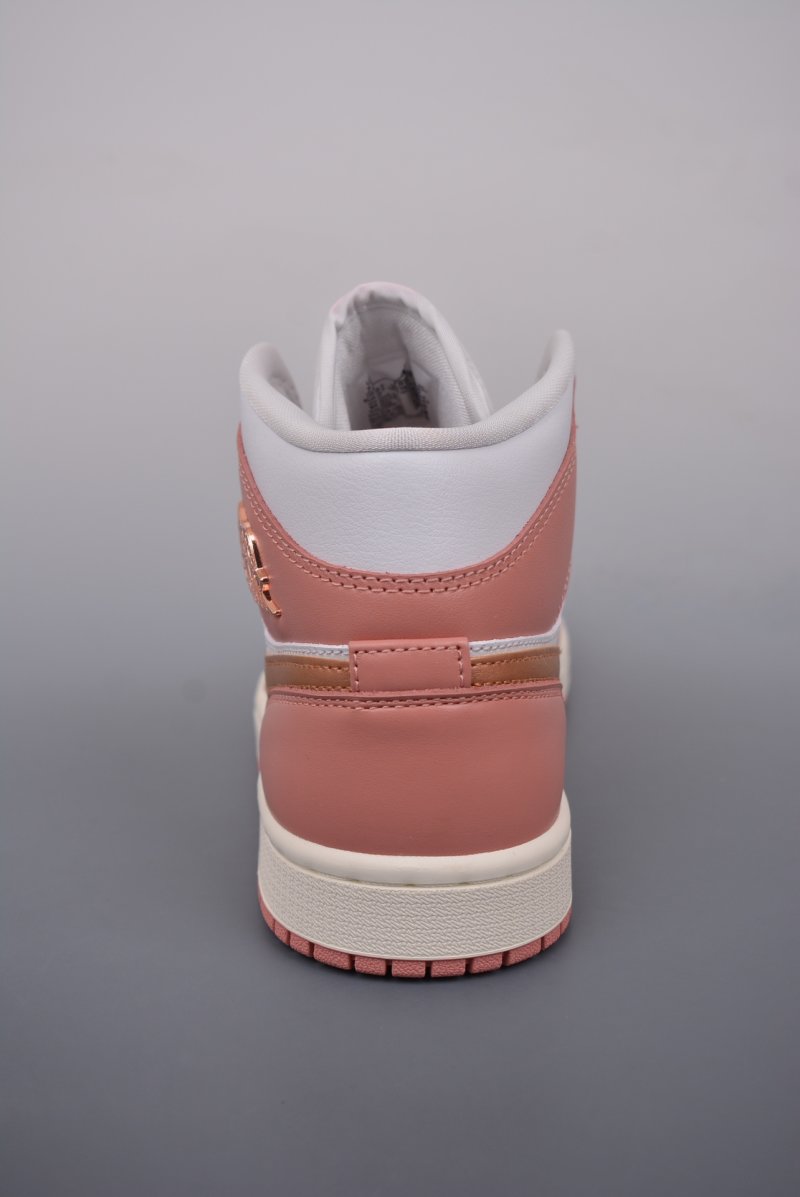 Air Jordan 1 Mid 'Rose Gold Pink' view