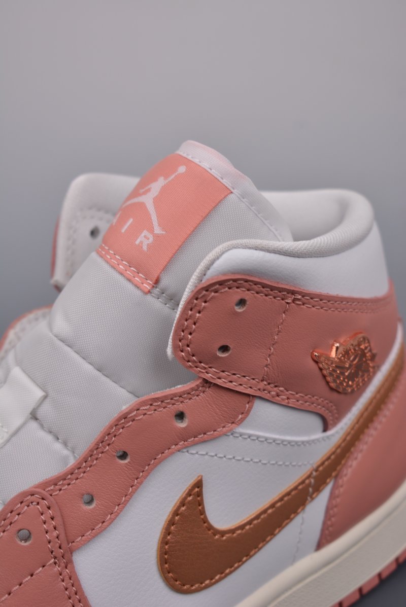 Air Jordan 1 Mid 'Rose Gold Pink' view